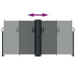 Berkfield Home Retractable Side Awning Anthracite 120x1200 cm - thumbnail 5