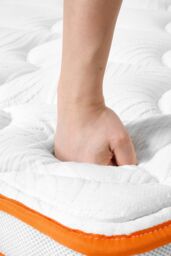 Living and Home Warm Orange Mattress for a Cozy Sleep Experience in White - Size: Single - thumbnail 9
