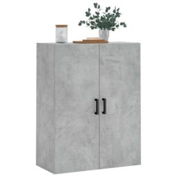 Berkfield Home Wall Mounted Cabinet Concrete Grey 69.5x34x90 cm - thumbnail 4
