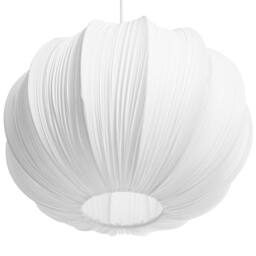 Wyld and Coco Pendant Lamp White Pleated Cotton Shade - thumbnail 6