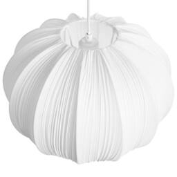 Wyld and Coco Pendant Lamp White Pleated Cotton Shade - thumbnail 5