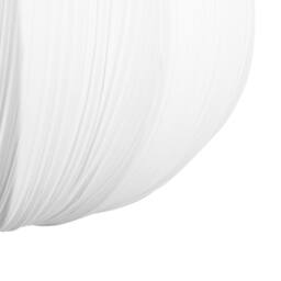 Wyld and Coco Pendant Lamp White Pleated Cotton Shade - thumbnail 7