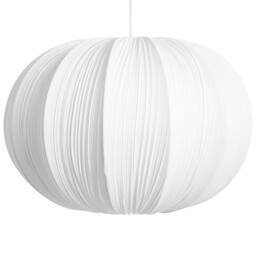 Wyld and Coco Pendant Lamp White Pleated Cotton Shade - thumbnail 2