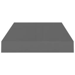 Berkfield Home Durable Floating Wall Shelf High Gloss Grey 40x23x3.8 cm MDF - thumbnail 5