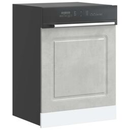 Berkfield Home Dishwasher Panel¬†Kalmar¬†Concrete Grey¬†60x1.5x67 cm Engineered Wood in Grey - Size: 60x1.5x67 cm - thumbnail 1