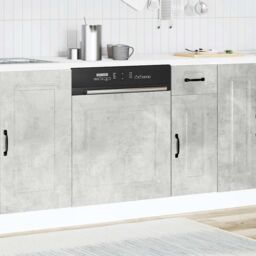 Berkfield Home Dishwasher Panel¬†Kalmar¬†Concrete Grey¬†60x1.5x67 cm Engineered Wood in Grey - Size: 60x1.5x67 cm - thumbnail 3