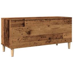 Berkfield Home Record Cabinet Old Wood 100x38x48 cm Engineered Wood in Brown - Size: 100 x 38 x 48 cm - thumbnail 6