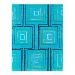 Artery8 Furuya Korin Framed Wall Art Print Squares Geometric Blue Pattern - Size: A4 - thumbnail 3