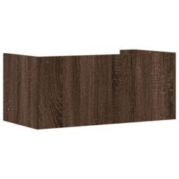 Berkfield Home Wall Shelf Brown Oak 70.5x35x30.5 cm Engineered Wood - thumbnail 6