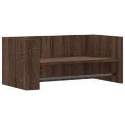 Berkfield Home Wall Shelf Brown Oak 70.5x35x30.5 cm Engineered Wood - thumbnail 2