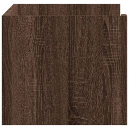 Berkfield Home Wall Shelf Brown Oak 70.5x35x30.5 cm Engineered Wood - thumbnail 5
