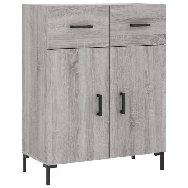 Berkfield Home Sideboard Grey Sonoma 69.5x34x90 cm Engineered Wood - image 1