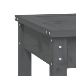 Berkfield Home Garden Bench Grey 109x44x45 cm Solid Wood Pine - Size: 109 x 44 x 45 cm - thumbnail 6