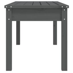 Berkfield Home Garden Bench Grey 109x44x45 cm Solid Wood Pine - Size: 109 x 44 x 45 cm - thumbnail 5