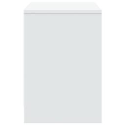 Berkfield Home TV Cabinet with LED White 100x34x50 cm Engineered Wood - Size: 100 x 34 x 50 cm - thumbnail 7