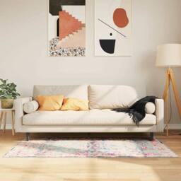 Berkfield Home Rug Washable Multicolour 80x150 cm Anti Slip - Size: 100 cm diameter - thumbnail 2