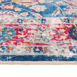 Berkfield Home Rug Washable Multicolour 80x150 cm Anti Slip - Size: 100 cm diameter - thumbnail 6