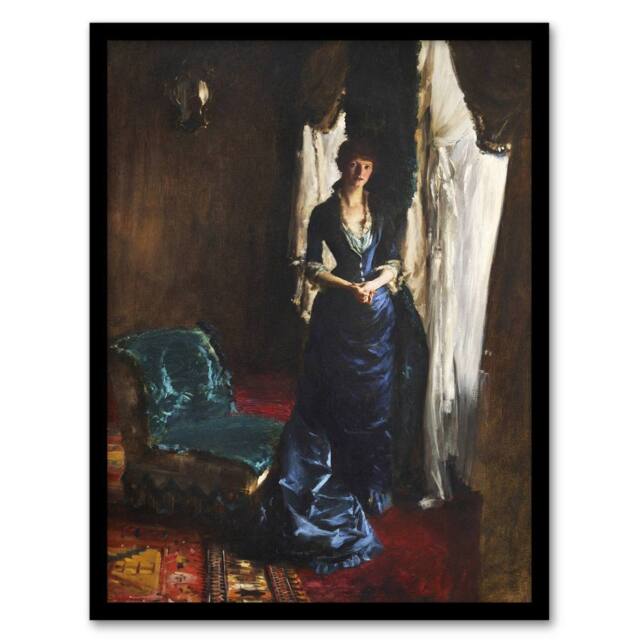Artery8 Madame Paul Escudier Portrait Sargent Framed Wall Art Print - Size: A4 - image 1