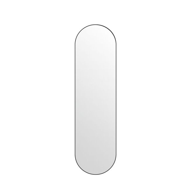 Melody Maison Black Oval Wall Mirror 50cm X 150cm - Size: 50 cm X 150 cm - image 1
