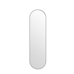 Melody Maison Black Oval Wall Mirror 50cm X 150cm - Size: 50 cm X 150 cm - thumbnail 1