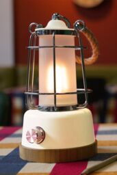 Harper Living Rechargeable LED Water Resistant Camping Lantern in White - thumbnail 1