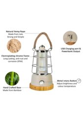 Harper Living Rechargeable LED Water Resistant Camping Lantern in White - thumbnail 3