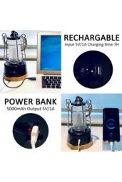 Harper Living Rechargeable LED Water Resistant Camping Lantern in White - thumbnail 4