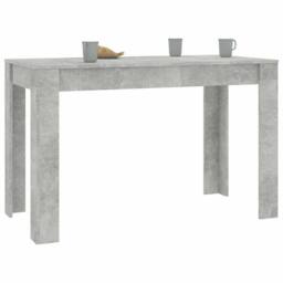 Berkfield Home Durable Dining Table Concrete Grey 120x60x76 cm Engineered Wood - Size: 120 x 60 x 76 cm