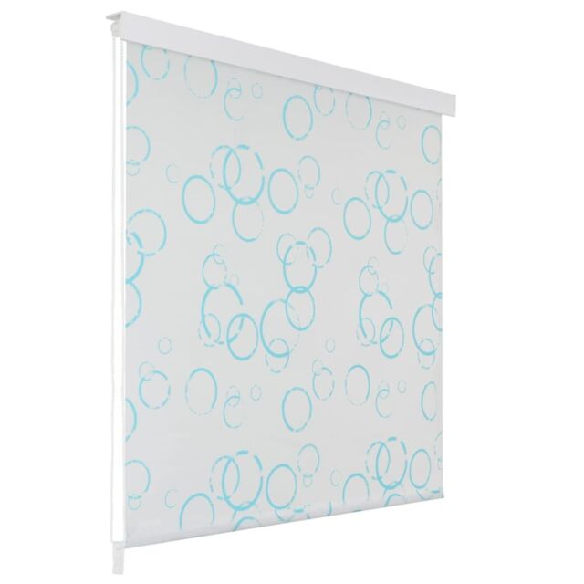 Berkfield Home Shower Roller Blind 80x240 cm Bubble in White - image 1