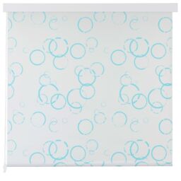 Berkfield Home Shower Roller Blind 80x240 cm Bubble in White - thumbnail 2