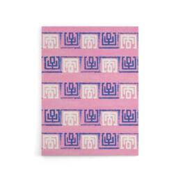 "Artery8 Pink Blue Geometric Pattern Canvas Wall Art Print Furuya Korin - Size: W18"" x H24""" - thumbnail 1
