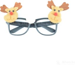 Shatchi Assorted 3D Christmas Glasses Xmas Fancy Costume Accessories Photo Booth Prop Stocking Fillers 8Pk - thumbnail 3