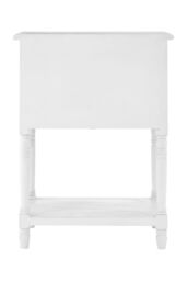 Orsina Coastal Style White 3 Drawer Chest, White 3 Drawer Dresser, White Drawer Chest, White Bedroom Drawers Unit in Natural - thumbnail 4