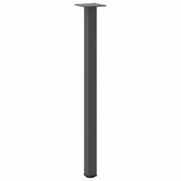 Berkfield Home Coffee Table Legs 4 pcs Anthracite 72-74 cm Steel in Black - thumbnail 4