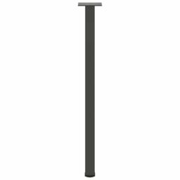 Berkfield Home Coffee Table Legs 4 pcs Anthracite 72-74 cm Steel in Black - thumbnail 5