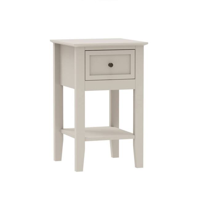 Melody Maison Pair Of One Drawer Bedside Tables - Rowley Pale Cream Range - image 1