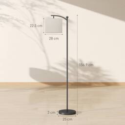 Wyld Haus Mota Nelo Black Metal LED Floor Lamp Remote Control - Size: 145 cm - thumbnail 4