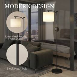 Wyld Haus Mota Nelo Black Metal LED Floor Lamp Remote Control - Size: 145 cm - thumbnail 9