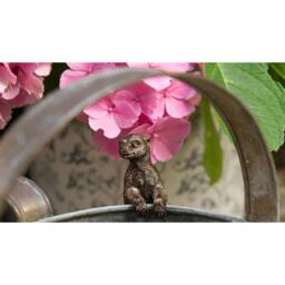 Jardinopia Meerkat Plant Pot Hanger - L10.5 x W3.5 x H5 cm in Bronze - thumbnail 3