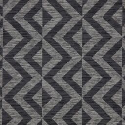 Kukoon Charcoal Grey Geometric Outdoor, Garden & Patio Area Rug - Size: 80 cm x 150 cm - thumbnail 2