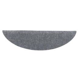 Berkfield Home Self-adhesive Stair Mats 10 pcs Light Grey 56x17x cm Needle Punch - Size: Medium - thumbnail 5
