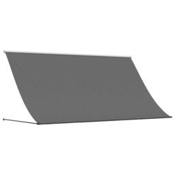 Berkfield Home Retractable Awning Anthracite 300x150 cm Fabric & Steel in Dark Grey