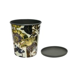Royal Botanic Gardens Kew Kew Botanical Retreat Planter With Saucer 14Cm - Metal - Detachable Saucer - Perfect For Gifting ✨ in Green - thumbnail 4