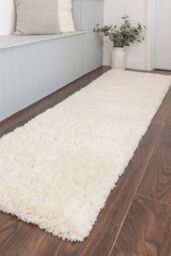 Kukoon Runner Rug Cream Super Soft Shaggy Long Hallway Rugs - Size: 60 cm x 240 cm - thumbnail 2