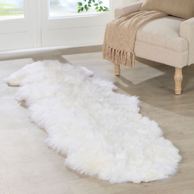 Native Natural Double Sheepskin Rug in Natural - Size: 60 cm x 240 cm - image 1
