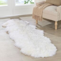 Native Natural Double Sheepskin Rug in Natural - Size: 60 cm x 240 cm - thumbnail 1