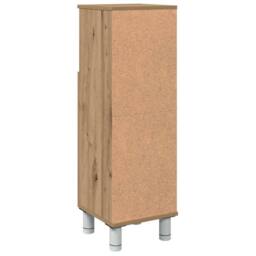 Berkfield Home Comfortable Bathroom Cabinet Artisan Oak 30x30x95 cm Engineered Wood in Brown - Size: 30 x 30 x 95 cm - thumbnail 7