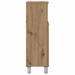 Berkfield Home Comfortable Bathroom Cabinet Artisan Oak 30x30x95 cm Engineered Wood in Brown - Size: 30 x 30 x 95 cm - thumbnail 6