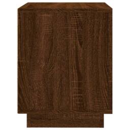 Berkfield Home Bedside Cabinet Brown Oak 44x35x45 cm Engineered Wood - Size: 44 x 35 x 45 cm - thumbnail 8