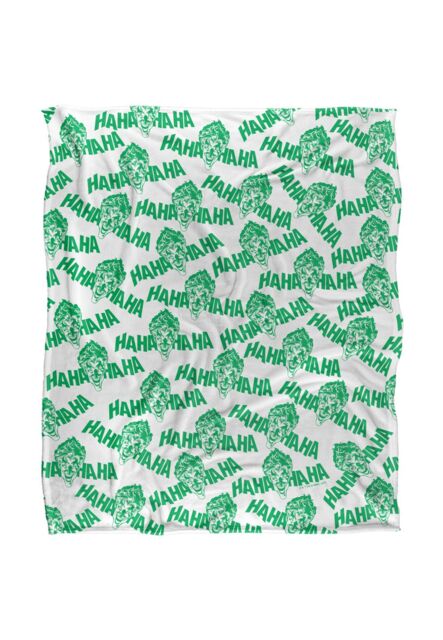 DC Comics Batman Laughing at You Blanket 152 x 127 cm in White - image 1